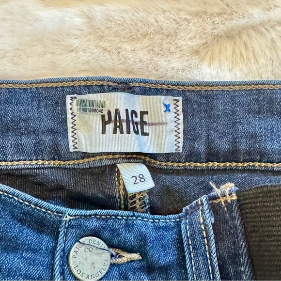 NWOT PAIGE Size 28 Maternity Verdugo Ultra Skinny Jeans Stretch Pregnancy Blue - Picture 5 of 9
